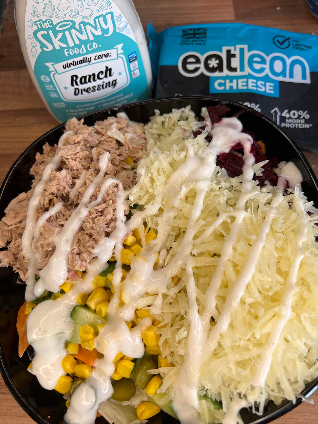 Tuna & cheese ranch salad